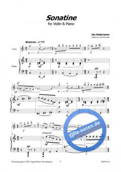 Sonatine von Jan Hadermann 