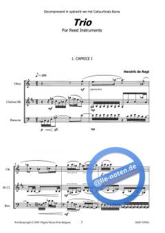 Trio von Hendrik de Regt für Holzbläser Trio im Alle Noten Shop kaufen