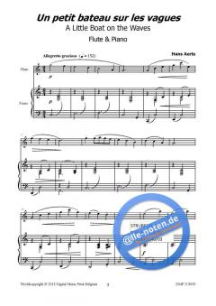 Un petit bateau sur les vagues von Hans Aerts 