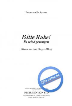 Bitte Ruhe! Es wird gesungen (Emmanuelle Ayrton) 