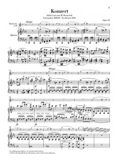 Klarinettenkonzert Nr. 1 c-moll op. 26 von Louis Spohr 