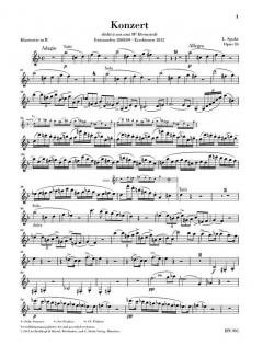 Klarinettenkonzert Nr. 1 c-moll op. 26 von Louis Spohr 