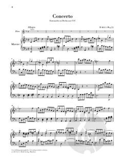 Flötenkonzert d-moll von Carl Philipp Emanuel Bach im Alle Noten Shop kaufen