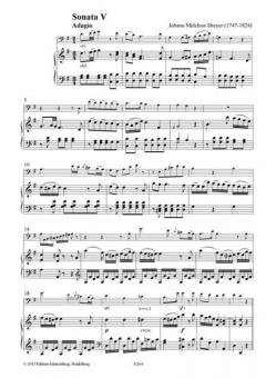 Six Sonates Concertants, Sonaten V-VI von Johann Melchior Dreyer 