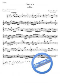 Sonata A-Dur von Luka Sorkočevič 