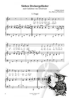 Sieben Drehorgellieder von Felicitas Kukuck 