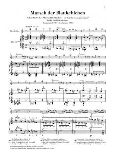 Marsch der Blaukehlchen von Leo Eugen Janáček für Piccoloflöte und Klavier im Alle Noten Shop kaufen