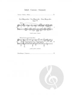 2 Rhapsodien op. 79 von Johannes Brahms 