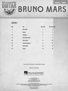 Guitar Play-Along Vol. 180: Bruno Mars von Bruno Mars 