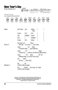 U2 - Guitar Chord Songbook 