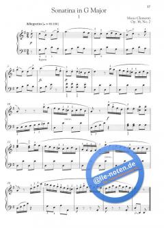 Sonatinas, Opus 36 von Muzio Clementi 