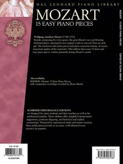 15 Easy Piano Pieces von Wolfgang Amadeus Mozart 