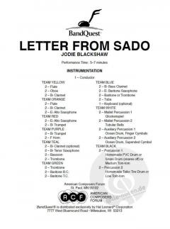Letter From Sado (Jodie Blackshaw) 