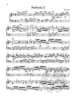 Sinfonien (Dreistimmige Inventionen) von Johann Sebastian Bach 