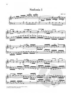 Sinfonien (Dreistimmige Inventionen) von Johann Sebastian Bach 