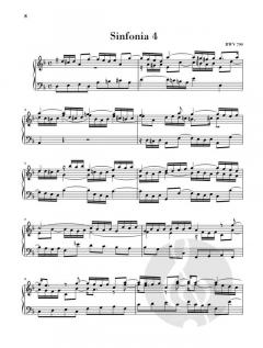 Sinfonien (Dreistimmige Inventionen) von Johann Sebastian Bach 