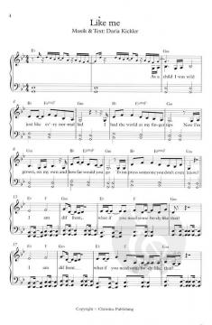 Dein Song 2015 - die Noten von Ellya Franz 