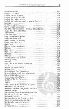 Das kleine Schlagerliederbuch 