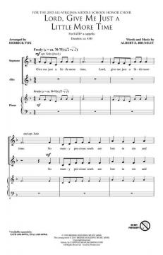 Lord, Give Me Just A Little More Time (Albert E. Brumley) 