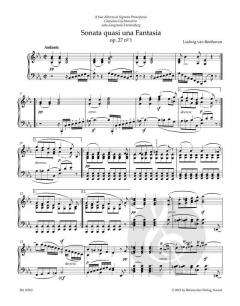 Sonata quasi una Fantasia (Mondscheinsonate) von Ludwig van Beethoven 