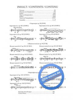 Impromptus & Moments musicaux von Franz Schubert 