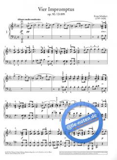 Impromptus & Moments musicaux von Franz Schubert 