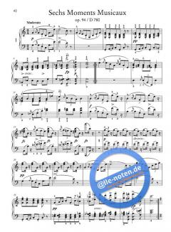 Impromptus & Moments musicaux von Franz Schubert 