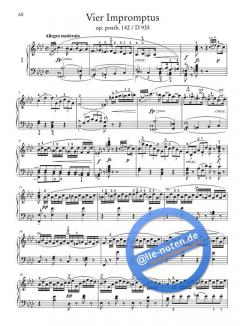 Impromptus & Moments musicaux von Franz Schubert 