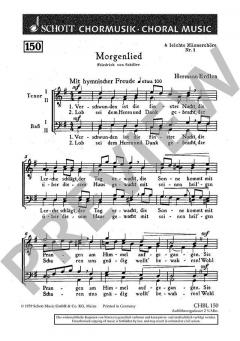 Vier leichte Männerchöre Nr. 1 von Hermann Erdlen 