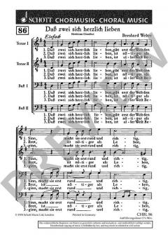 Dass zwei sich herzlich lieben von Bernhard Weber 