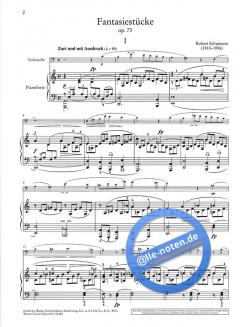 Fantasiestücke für Violoncello und Klavier op. 73 von Robert Schumann im Alle Noten Shop kaufen