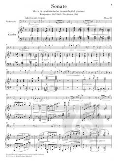 Violoncellosonate e-moll op. 38 von Johannes Brahms im Alle Noten Shop kaufen