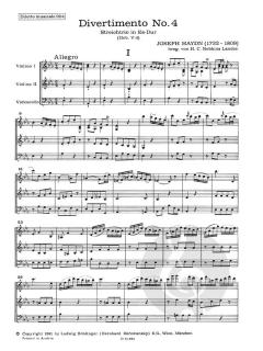 Streichtrio Nr. 4 Es-Dur Hob. V:4 von Joseph Haydn im Alle Noten Shop kaufen