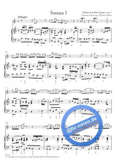 6 Sonaten op. 1 von Johann Joachim Quantz für Querflöte und Bc. im Alle Noten Shop kaufen