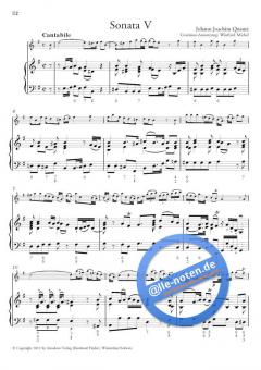 6 Sonaten op. 1 von Johann Joachim Quantz für Querflöte und Bc. im Alle Noten Shop kaufen