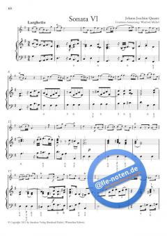 6 Sonaten op. 1 von Johann Joachim Quantz für Querflöte und Bc. im Alle Noten Shop kaufen