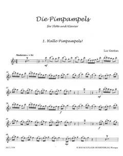Die Pimpampels von Luc Grethen für Flöte und Klavier im Alle Noten Shop kaufen