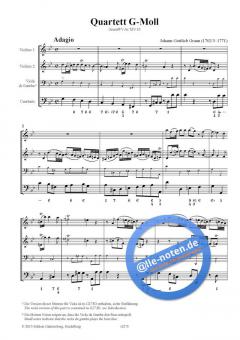 Quartett g-Moll von Johann Gottlieb Graun 