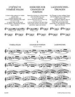 Lagenwechsel und Tonleiter-Vorstudien op. 8 von Otakar Ševčík 