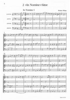 2 In nomine-Sätze (Robert White) 