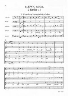 2 Lieder von Ludwig Senfl 