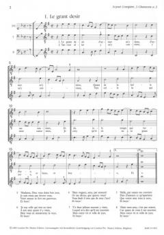 3 Chansons (Loyset Compére) 