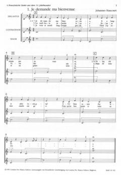 4 Französische Lieder des frühen 15. Jahrhunderts 