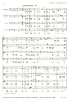 2 Chansons von Clement Marot (Claude de Sermisy) 