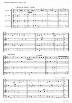 4 Tänze (1583) (Elias Nikolaus Ammerbach) 
