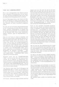 Tanz als Lebenselement 