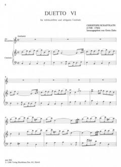 Duetto VI (Christoph Schaffrath) 