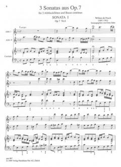 3 Sonaten aus op. 7 (Willem de Fesch) 