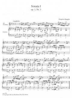 2 Sonaten op. 1 Nr. 3+ 10 (Diogenio Bigaglia) 