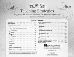 First We Sing: Teaching Strategies (Intermediate) (Susan Brumfield) 